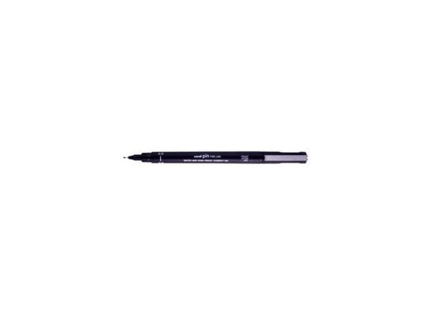 Uni-Ball Pin 06, Svart, Svart, Plast, Rund, 0,6 mm, Metall