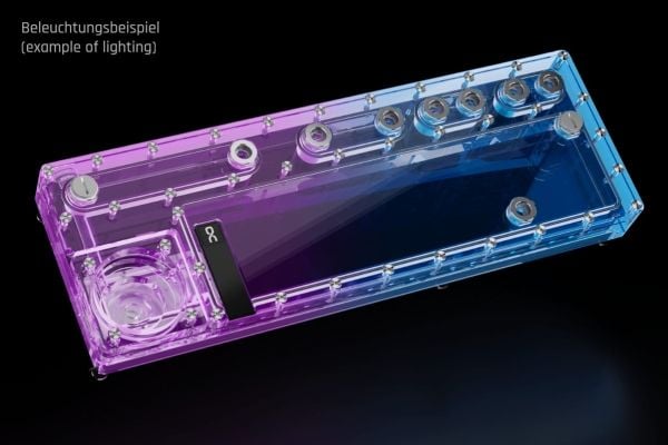 Alphacool 13890, Kaldplate, Akryl, Gjennomsiktig, 3-Pin JST + 3-Pin, 1/4", 3-pin