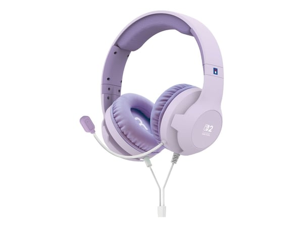 Hori Gaming Headset Cozy Lavender, Koblet med ledninger (ikke trådløs), Spilling, 350 g, Hodetelefoner, Fiolett