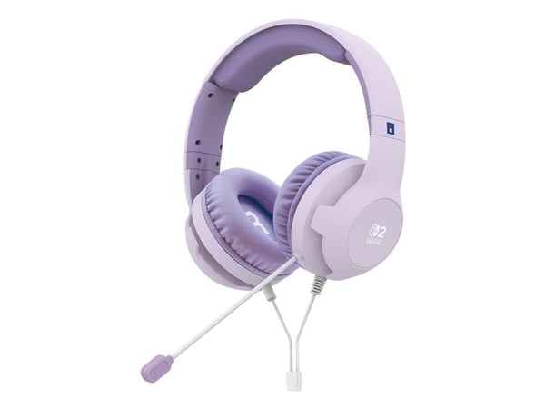 Hori Gaming Headset Cozy Lavender, Koblet med ledninger (ikke trådløs), Spilling, 350 g, Hodetelefoner, Fiolett