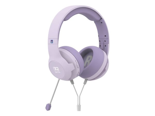 Hori Gaming Headset Cozy Lavender, Koblet med ledninger (ikke trådløs), Spilling, 350 g, Hodetelefoner, Fiolett