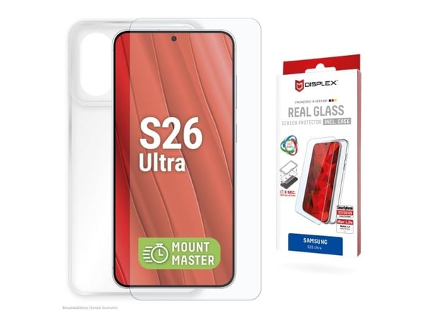 Displex 02223, Samsung, Galaxy S26 Ultra, Tørr påføring, Skittbestandig, Støvresistent, Slagbestandig, Ripebestandig, Sjokkresistent, Gjennomsiktig...
