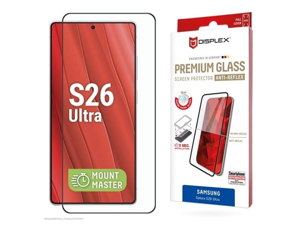 Displex 02232, Samsung, Galaxy S26+, Støtbestandig, Støvresistent, Slagbestandig, Ripebestandig, Sjokkresistent, Gjennomsiktig, 1 stykker