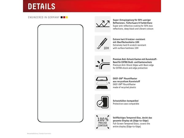 Displex 02232, Samsung, Galaxy S26+, Støtbestandig, Støvresistent, Slagbestandig, Ripebestandig, Sjokkresistent, Gjennomsiktig, 1 stykker