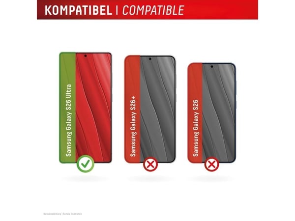 Displex 02238, Samsung, Galaxy S26 Ultra, Tørr påføring, Bruddsikker, Skittbestandig, Ripebestandig, Gjennomsiktig, 1 stykker