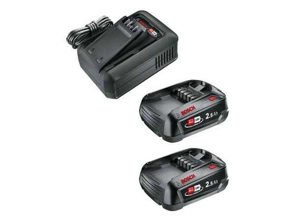 Gardena 14914-20, Batteri- og ladersett, Lithium-Ion (Li-Ion), 2,5 Ah, 18 V, Gardena, Svart