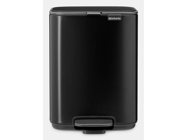 Brabantia Bo, 4 l, Rektangulær, Stål, Svart, Plast, Pedal