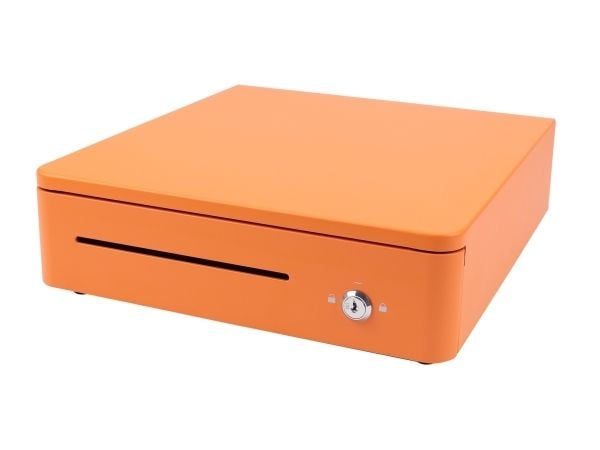 Olympia S330, Manuell pengeskuff, Metall, Oransje, DC, 12 - 24 V, 330 mm