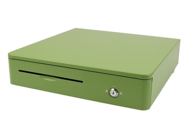 Olympia M405, Elektronisk kassalåda, Metall, Grön, 12 - 24 V, 405 mm, 400 mm