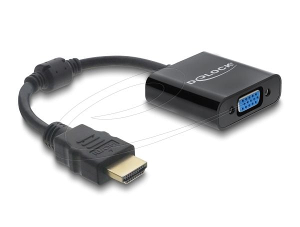 Delock adapter HDMI hann til VGA hunn svart