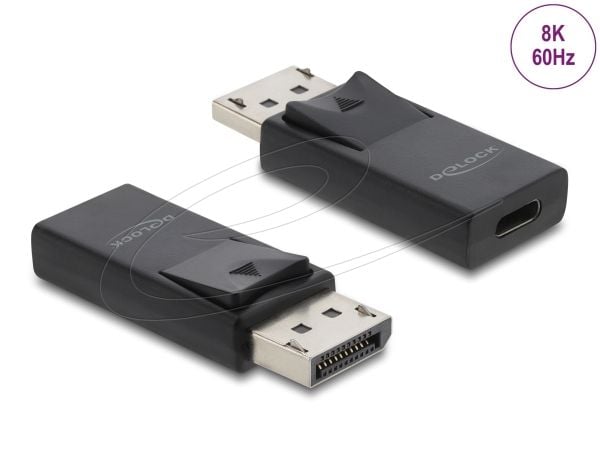 Delock USB Type-C - DisplayPort-sovitin 8K HDR- ja HDCP-tuella varustettuna