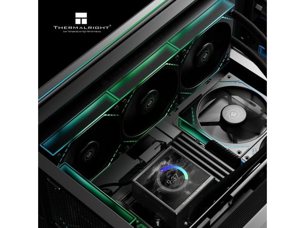 Thermalright Peerless Vision 360 ARGB, Alt-i-ett væskekjøler, 12 cm, Svart