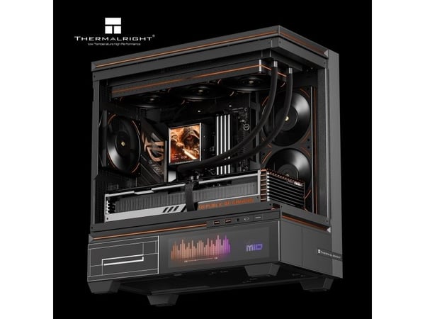 Thermalright Peerless Vision 360 ARGB, Alt-i-ett væskekjøler, 12 cm, Svart