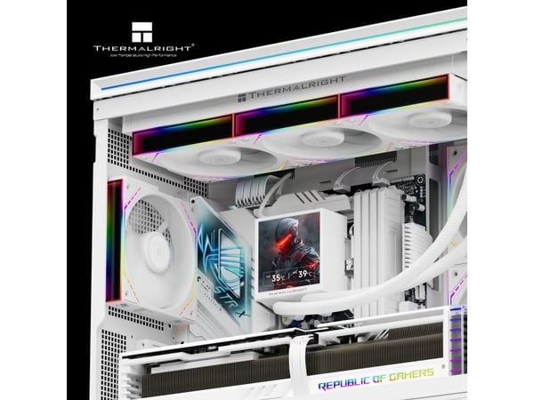 Thermalright Peerless Vision 360 ARGB, Alt-i-ett væskekjøler, 12 cm, Hvit