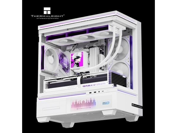 Thermalright Peerless Vision 360 ARGB, Alt-i-ett væskekjøler, 12 cm, Hvit