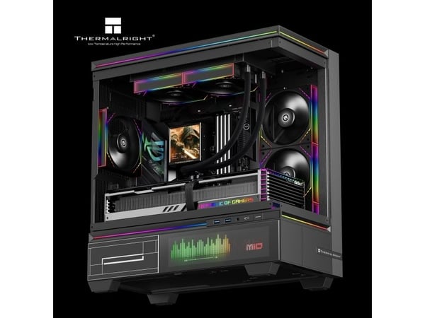 Thermalright Peerless Vision 240 ARGB, Alt-i-ett væskekjøler, 12 cm, Svart