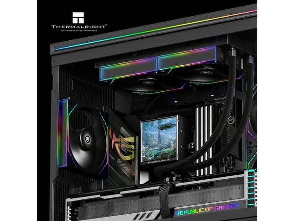 Thermalright Peerless Vision 240 ARGB, Alt-i-ett væskekjøler, 12 cm, Svart