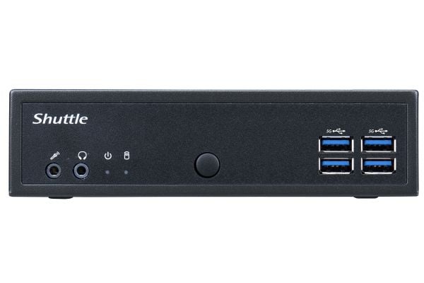 Shuttle DL40N, 1,35L størrelse PC, Mini-PC, DDR5-SDRAM, PCI Express, Serial ATA III, Ethernet/bredbåndsforbindelse, 65 W