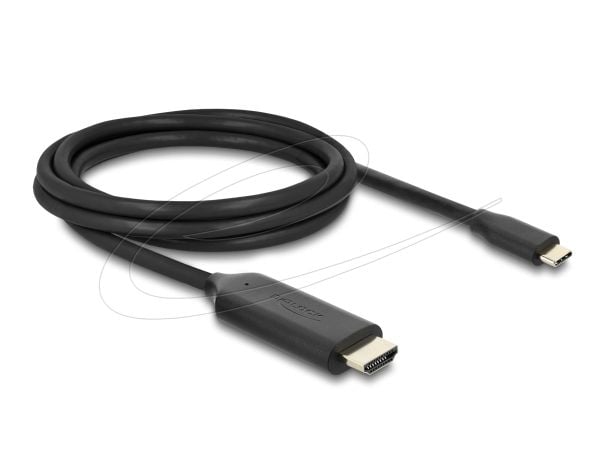 Delock USB Type-C-HDMI-kaapeli (DP Alt Mode) 8K 60 Hz HDR-toiminnolla 2 m musta