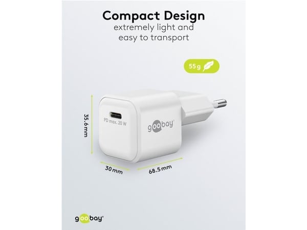 Goobay 79151, Sisätila, AC, Valkoinen