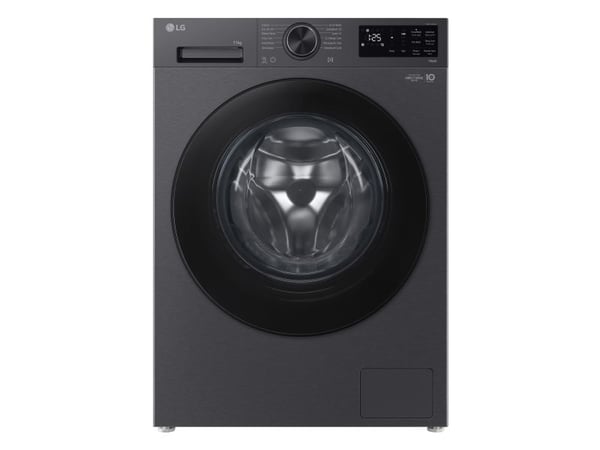 LG F4X5011TBB - Vaskemaskin - Wi-Fi - bredde: 60 cm - dybde: 62 cm - høyde: 85 cm - frontileggelse - 11 kg - 1400 rpm - mattsvart