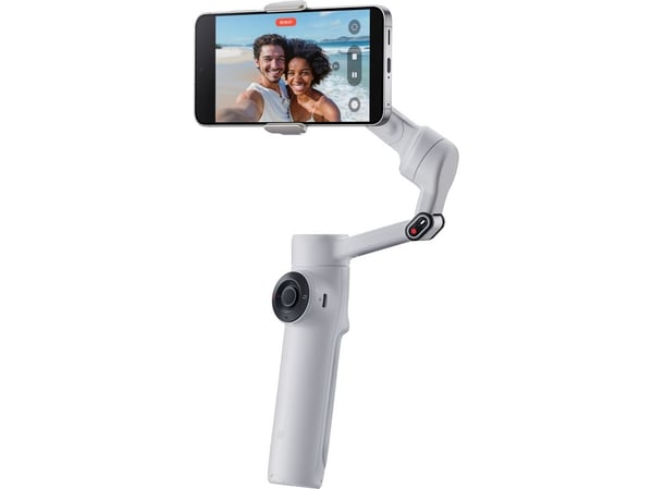 Insta360 Flow 2 Standard Bundle, Stabilisator for smarttelefonkamera, Lysegrå, Forbruker, -99 - 231°, -210 - 120°, 0,3 kg