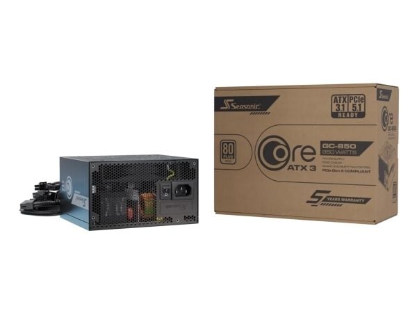Seasonic CORE GC-850 ATX 3.1, 850 W, 100 - 240 V, 50/60 Hz, 11 - 5.5 A, 100 W, 840 W