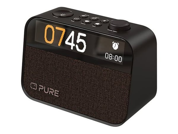 Pure Moment Charge, Kannettava, Analoginen, 87,5 - 108 MHz, 174 - 240 kHz, 11,9 cm (4.7"), musta