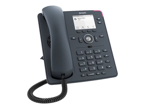 snom D140 - VoIP-telefon - 3-riktad samtalsförmåg - SIP - 2 linjer - skiffergrå