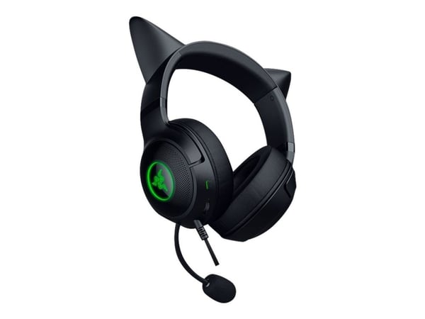 Razer Kraken Kitty V2 - Hodesett - full størrelse - kablet - USB-A - lydisolerende - svart