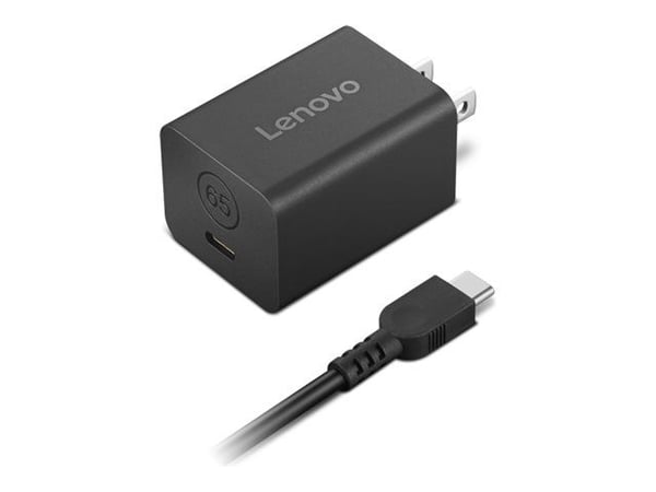 Lenovo Nano - Strømadapter - GaN - 65 watt (USB-C) - svart - Europa
