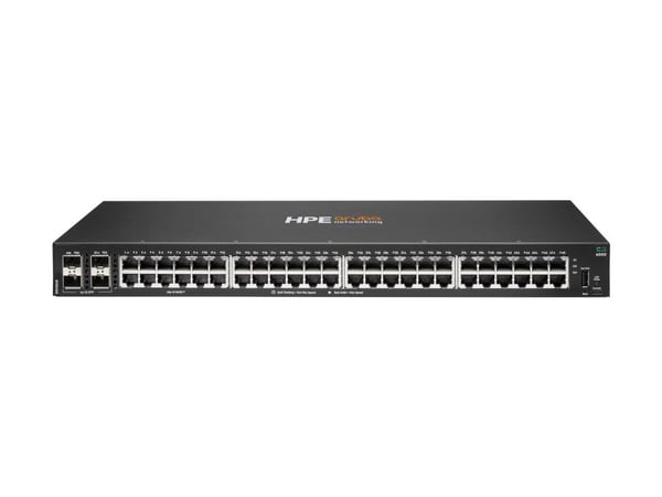 HPE Aruba Networking CX 6000 48p 10M/100M/1G 4p SFP 1G Switch - Switch - Styrt - 48 x 10/100/1000 + 4 x Gigabit SFP (opplink) - side til side-luftf...