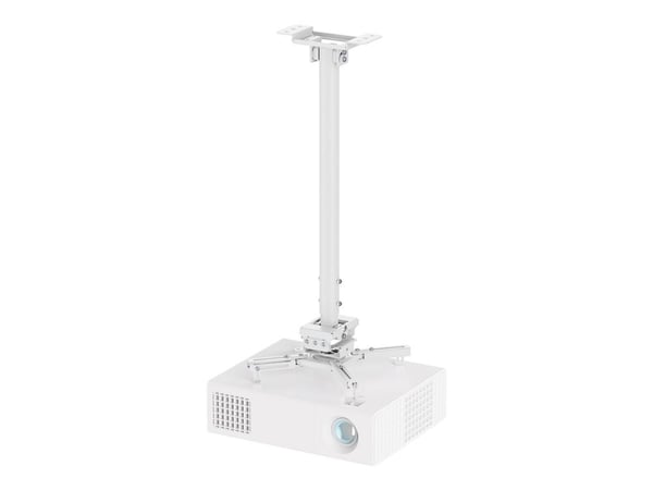 Neomounts CL25-550WH1 - Monteringssett (takmontering) - full bevegelse - for projektor - easy-install, height 74.5 - 114.5 cm - stål - hvit