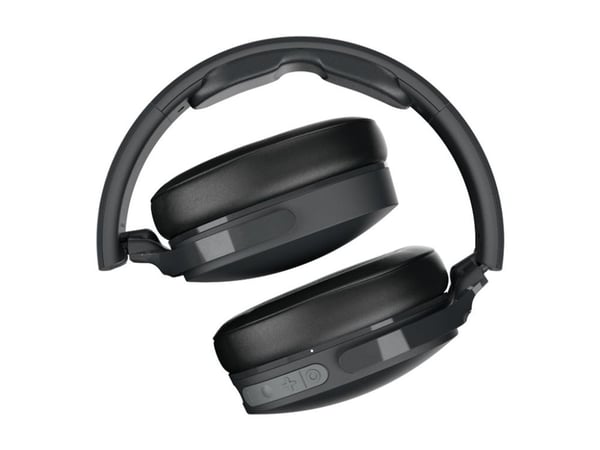 Skullcandy HESH Evo - Hodetelefoner med mikrofon - full størrelse - Bluetooth - trådløs, kablet - lydisolerende - ekte svart