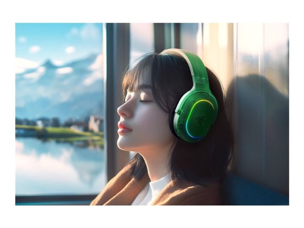 Razer Barracuda X Chroma - Phantom Green Edition - hodesett - full størrelse - Bluetooth / 2,4 GHz radiofrekvens - trådløs - Phantom Green