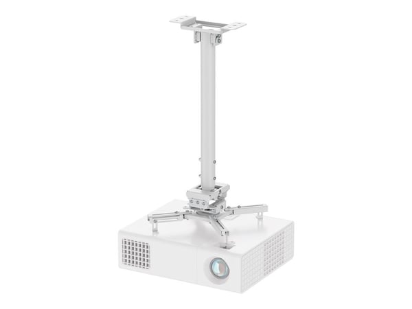 Neomounts CL25-540WH1 - Monteringssett (takmontering) - full bevegelse - for projektor - easy-install, height 60.5 - 90.5 cm - stål - hvit
