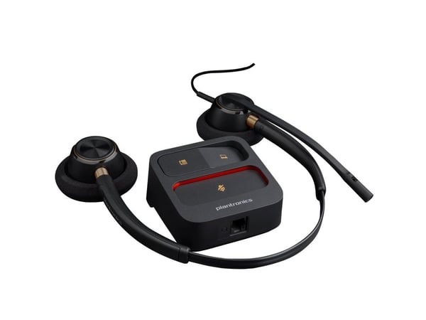 HP Poly EncorePro 520 - EncorePro 500 series - hodesett - on-ear - kablet - Quick Disconnect - svart - Certified for Skype for Business, UC-sertifi...