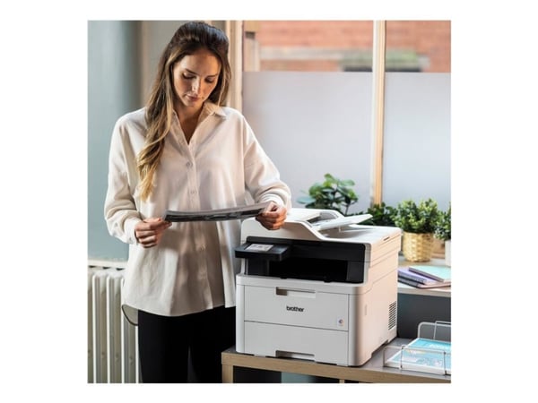 Brother DCP-L3555CDW - Multifunksjonsskriver - farge - LED - A4/Legal (medie) - opp til 26 spm (kopiering) - opp til 26 spm (trykking) - 250 ark - ...