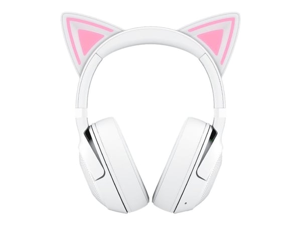 Razer Kraken Kitty V2 BT - Hodesett - full størrelse - Bluetooth - trådløs - lydisolerende - hvit