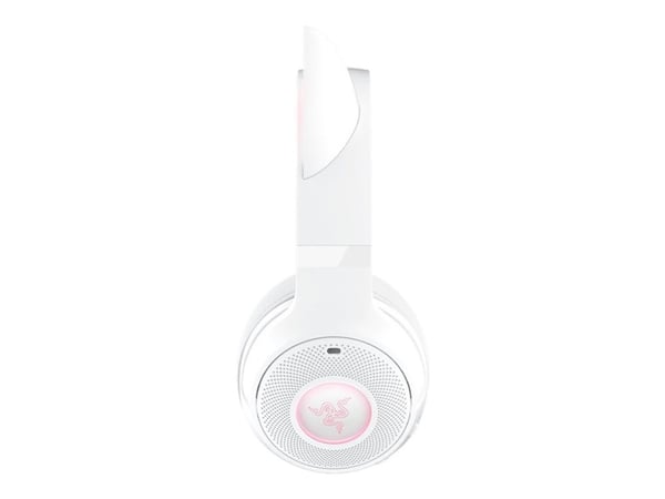 Razer Kraken Kitty V2 BT - Hodesett - full størrelse - Bluetooth - trådløs - lydisolerende - hvit