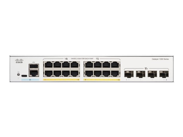 Cisco C1300-16P-4X, Hallittu, L2/L3, Gigabit Ethernet (10/100/1000)
