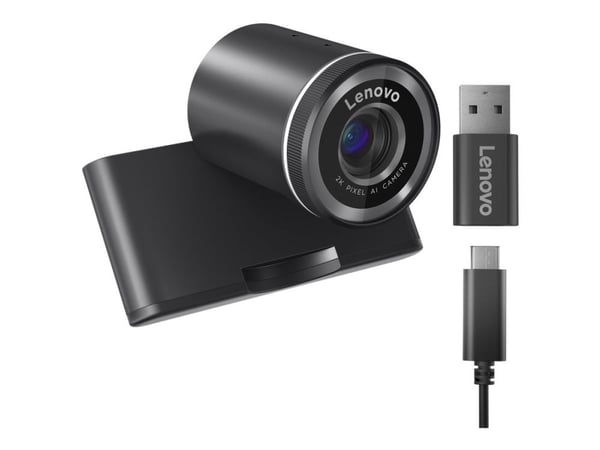 Lenovo - Nettkamera - farge - 2560 x 1440 - 2K - lyd - USB 2.0 - MJPEG, YUY2 - DC 5 V