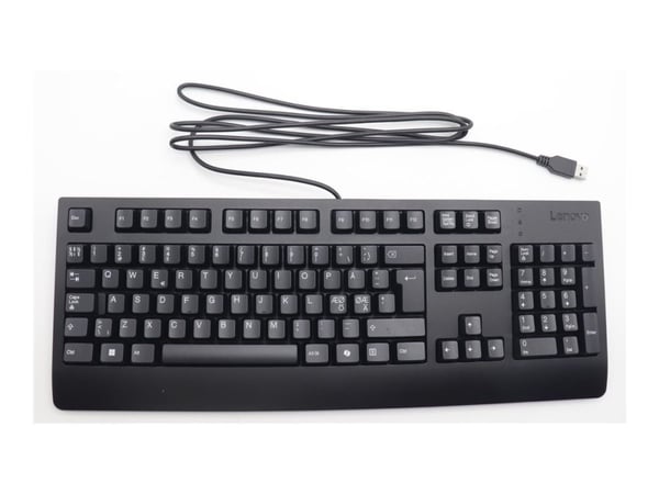 Lenovo KU-1619 - Tastatur - USB - QWERTY - Nordisk - svart