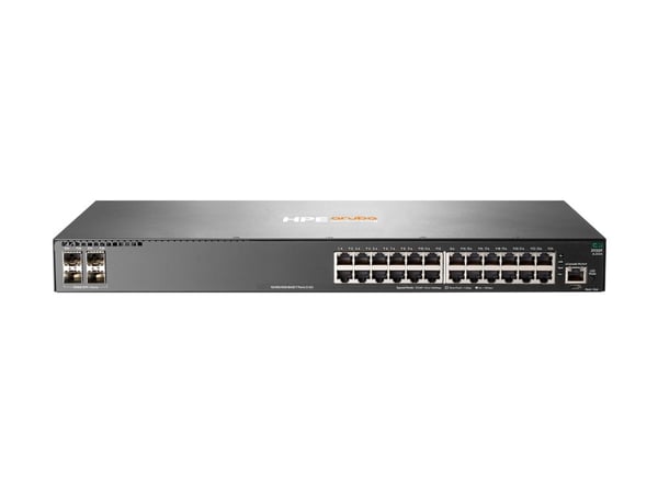 HPE Aruba 2930F 24G 4SFP - Switch - L3 - Styrt - 24 x 10/100/1000 + 4 x Gigabit SFP (opplink) - rackmonterbar