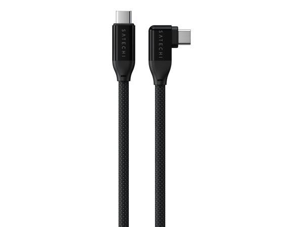Satechi Right Angle 1m USB-C Cable with 240W Power Delivery and 20Gbps Data Transfer - Black