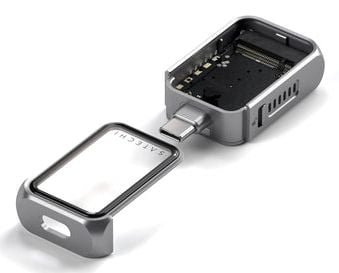 Satechi ST-E2230M, SSD-kotelo, M.2, M.2, 10 Gbit/s, USB-liitettävyys, Harmaa