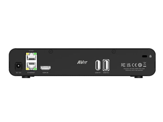 AVer MT100, 4K Ultra HD, 3840 x 2160 piksler, 60 fps, Svart, CE, FCC, VCCI, KC, RCM, DC, PoE