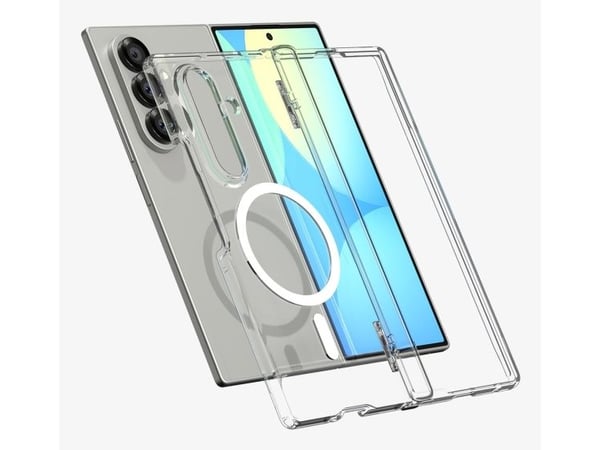Spigen Ultra Hybrid Pro, Omslag, Samsung, Galaxy Z Fold 7, 20,3 cm (8"), Transparent, Vit