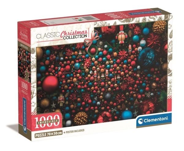 Clementoni CLE puslespill 1000 Impossible Christmas 39926