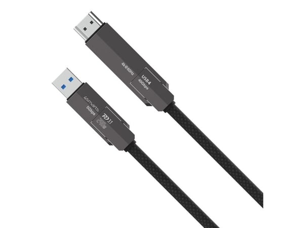 USB4 HDMI KAAPELI COMBOCORD 240W | 1.5M SCHWARZ